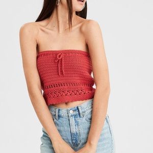 American Eagle Crochet Tube Top